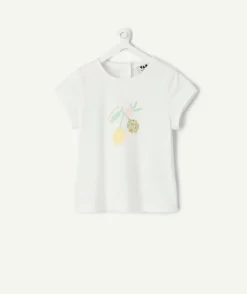 T-shirt bébé fille imprimé citron