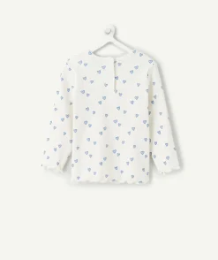 T-shirt bébé fille imprimé coeur