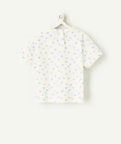 T-shirt bébé fille imprimé cœurs