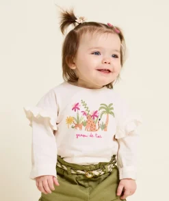 T-shirt bébé fille imprimée