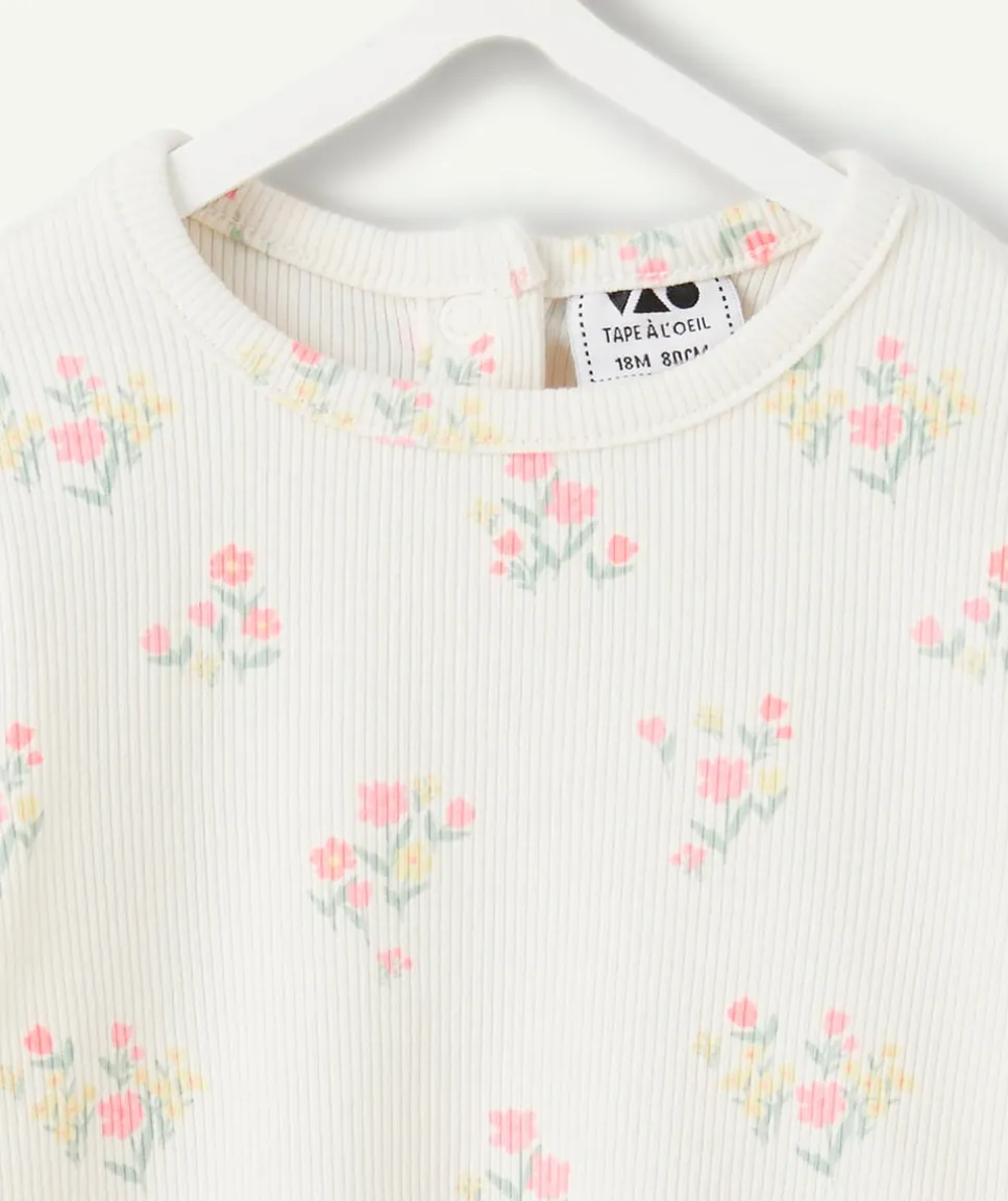 T-shirt bébé fille imprimé floral