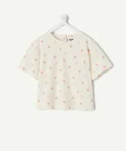 T-shirt bébé fille imprimé fraises