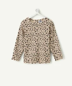 T-shirt bébé fille imprimé léopard