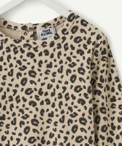 T-shirt bébé fille imprimé léopard