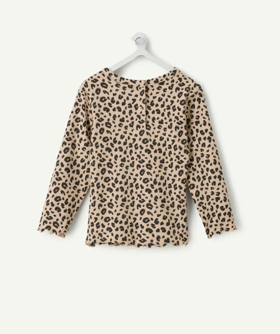 T-shirt bébé fille imprimé léopard