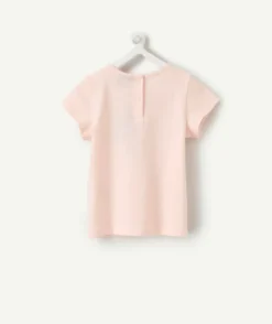 T-shirt bébé fille rose imprimé
