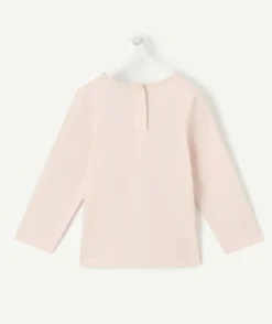 T-shirt bébé fille rose imprimé message
