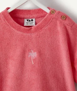 T-shirt bébé fille rose éponge