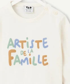 T-shirt bébé garçon avec message