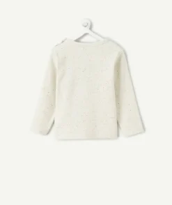 T-shirt bébé garçon blanc chiné