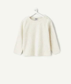 T-shirt bébé garçon blanc chiné
