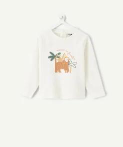 T-shirt bébé garçon blanc imprimé