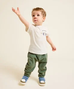 T-shirt bébé garçon blanc imprimé