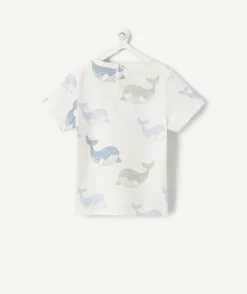 T-shirt bébé garçon blanc imprimé