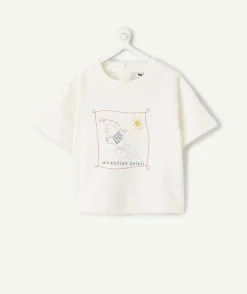 T-shirt bébé garçon blanc imprimé
