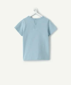 T-shirt bébé garçon bleu imprimé