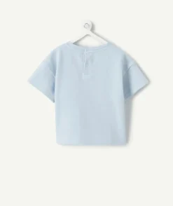 T-shirt bébé garçon bleu imprimé