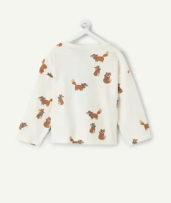 T-shirt bébé garçon écru imprimé renard