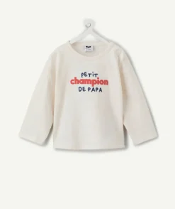 T-shirt bébé garçon écru message