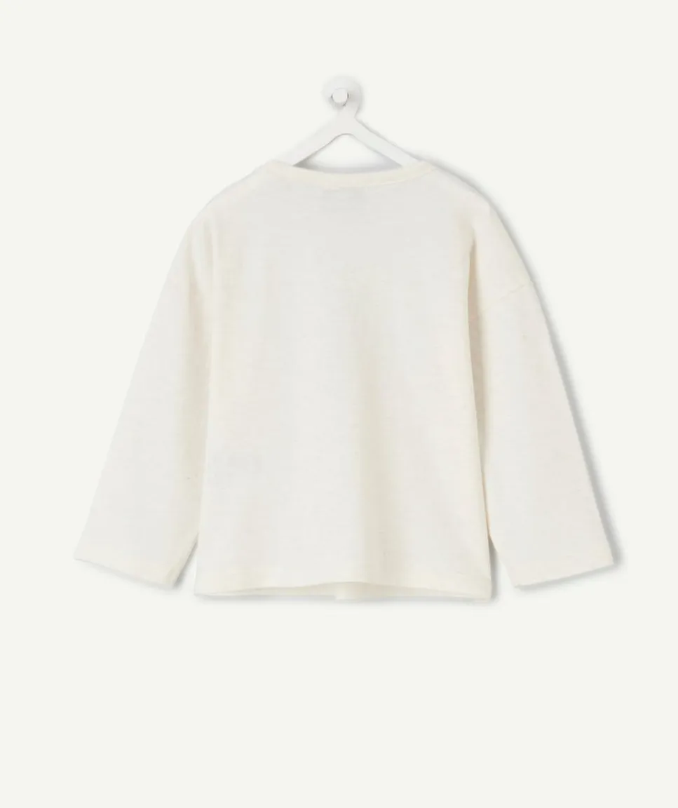 T-shirt bébé garçon écru message brodé