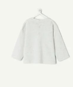 T-shirt bébé garçon gris imprimé message