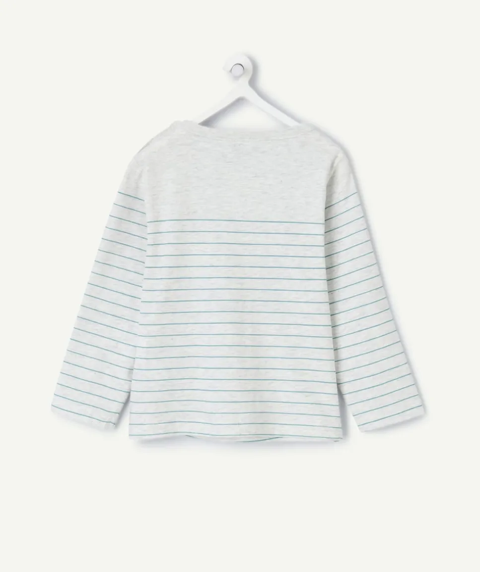 T-shirt bébé garçon gris rayé