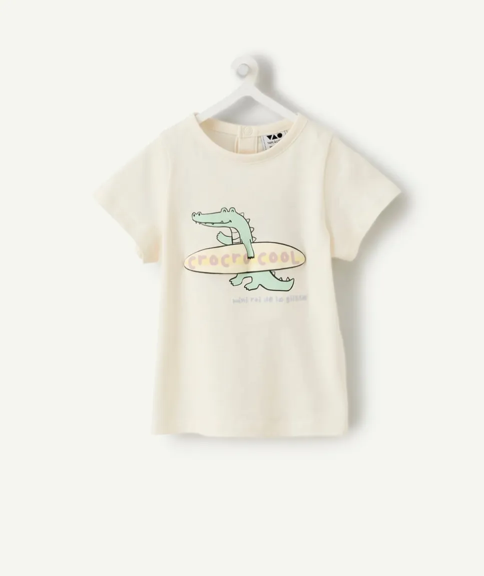 T-shirt bébé garçon imprimé crocodile
