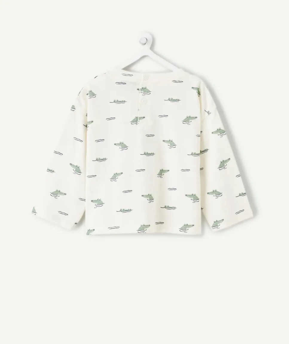 T-shirt bébé garçon imprimé crocodiles
