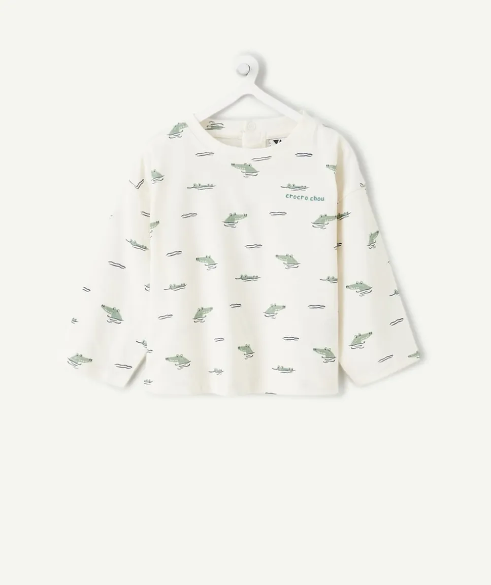 T-shirt bébé garçon imprimé crocodiles