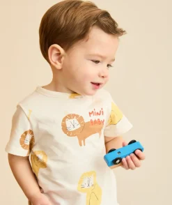 T-shirt bébé garçon imprimé lions
