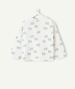 T-shirt bébé garçon imprimé éléphants
