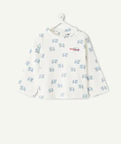 T-shirt bébé garçon imprimé éléphants