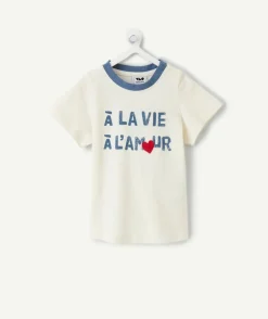 T-shirt bébé garçon imprimé message