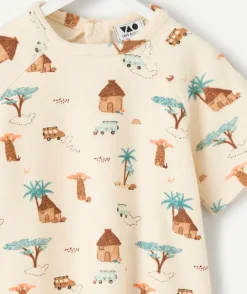 T-shirt bébé garçon imprimé safari