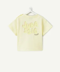 T-shirt bébé garçon jaune imprimé