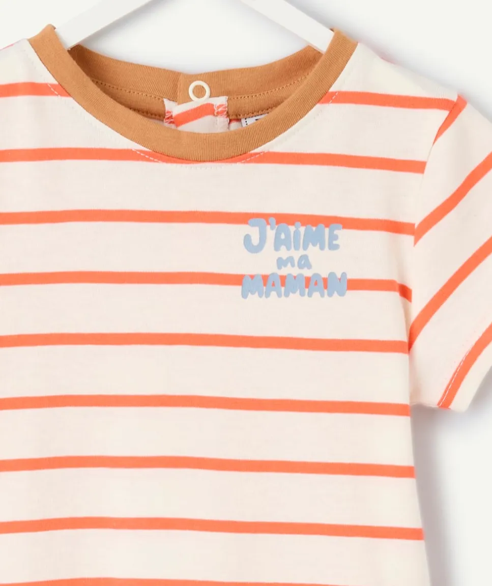 T-shirt bébé garçon rayé