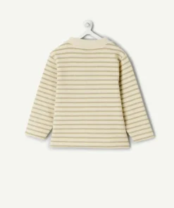 T-shirt bébé garçon rayé beige
