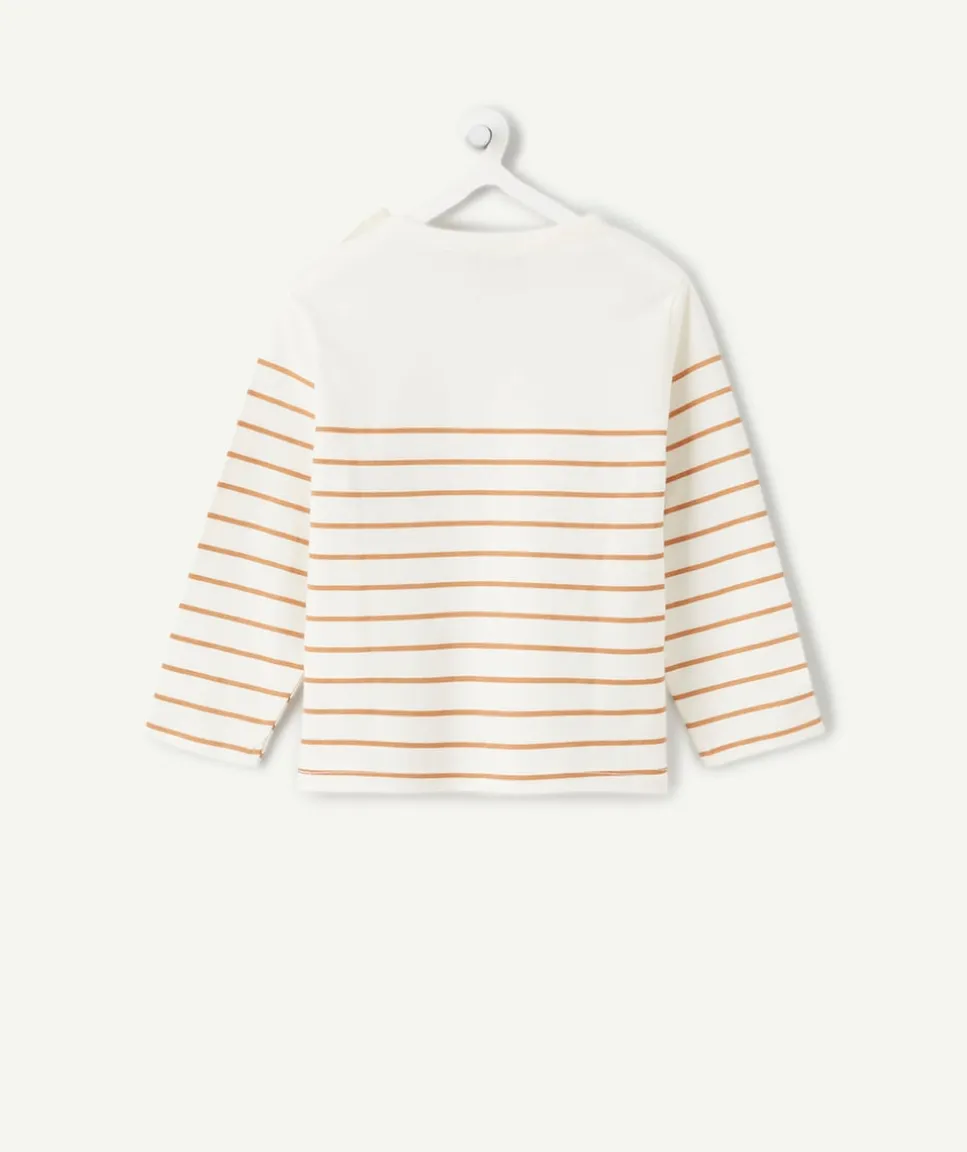 T-shirt bébé garçon rayé blanc