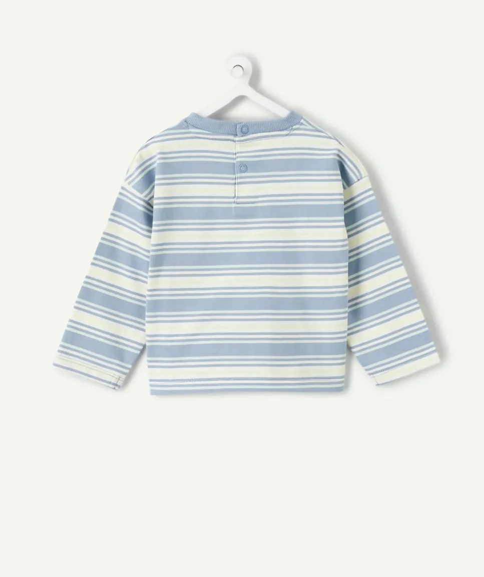 T-shirt bébé garçon rayé bleu