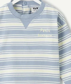 T-shirt bébé garçon rayé bleu