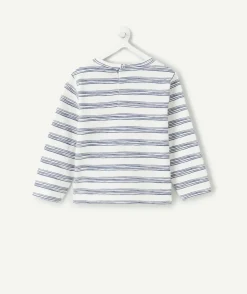 T-shirt bébé garçon rayé bleu