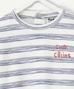 T-shirt bébé garçon rayé bleu
