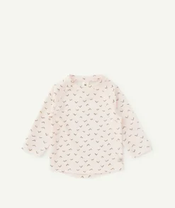 T-shirt bébé rose imprimé kaki
