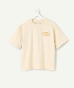 T-shirt beige garçon imprimé farwest