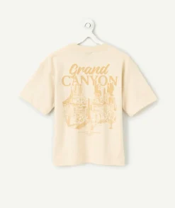 T-shirt beige garçon imprimé farwest