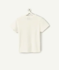 T-shirt blanc bébé garçon en coton bio thème foot
