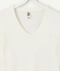 T-shirt fille ajusté blanc