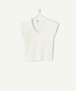 T-shirt fille ajusté blanc