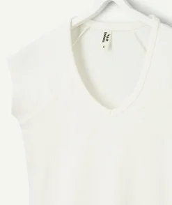 T-shirt fille ajusté blanc