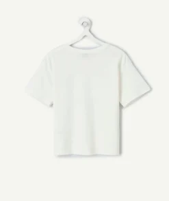 T-shirt fille blanc coeur coupe du monde france